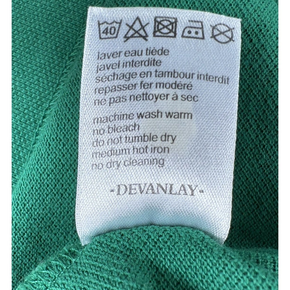 Lacoste DEVANLAY Classic Fit 100% Cotton Polo Shirt Men's FR 9 US 4XL Green Knit - Picture 7 of 9